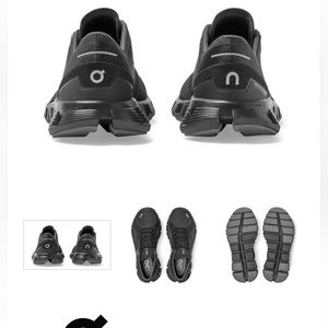 ON RUNNING WOMEN'S CLOUD X - BLACK/ASPHALT (40.99701) like new,no box sold out!